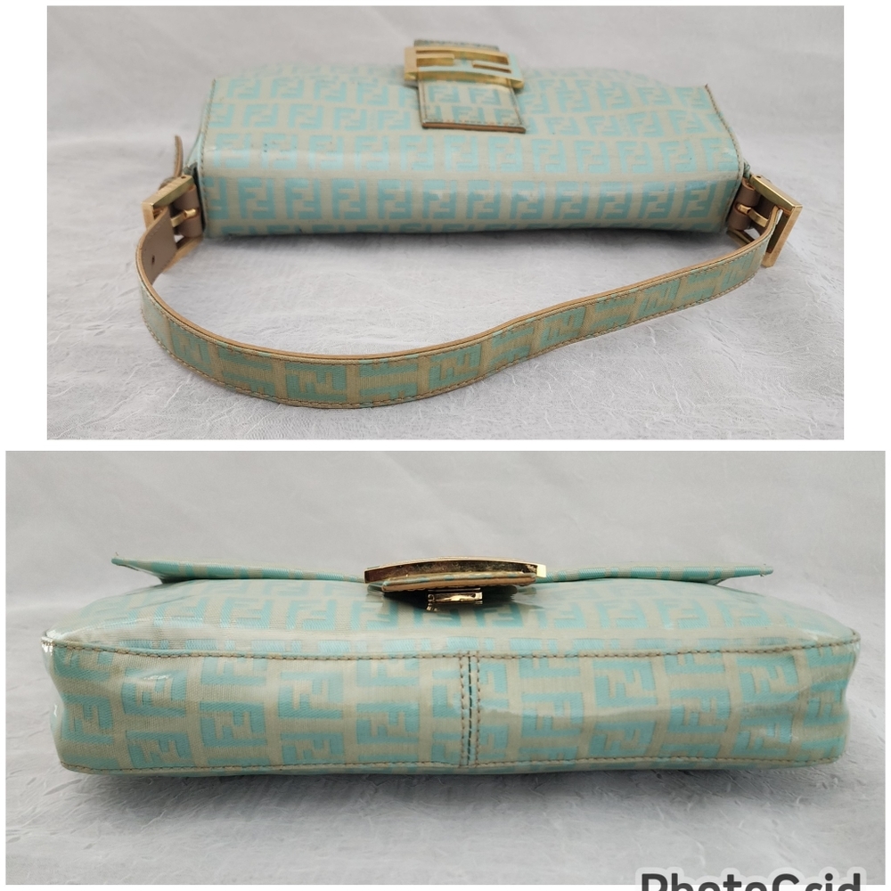 Auth Fendi Zucchini Mama Baguette Shoulder Bag - Picture 10 of 11